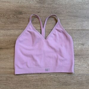 Set Active SculptFlex Ribbed V Sports Bra